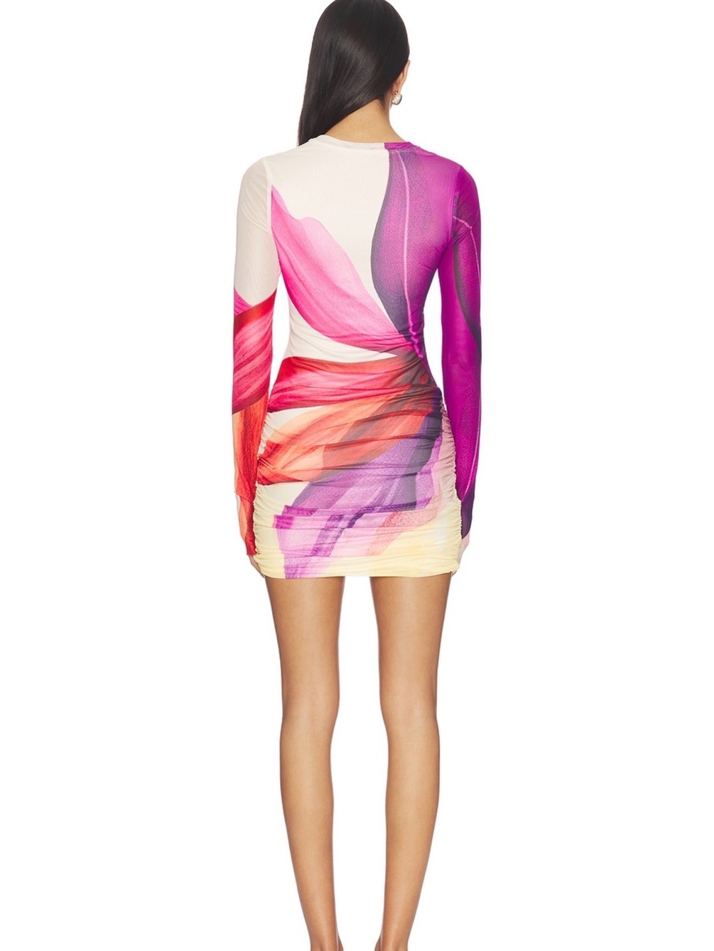 AFRM Long Sleeve Multicolor Mirza Dress Small